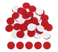 QUARKZMAN 50 Pcs Círculos De Fieltro 9/16" Puntos Redondos De Fieltro Rojo