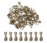 QUARKZMAN 50 Pcs Pasadores De Acero Inoxidable De 20mm Para Colgantes Conectores De Bisutería Hebillas Para Collares Pendientes Pulseras Bronce