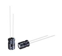QUARKZMAN 50 Piezas Condensador Electrolítico De 100uF 10V 5x7mm Para TVs | Condensadores De Aluminio, Terminales Radiales, Monitor LCD VCD