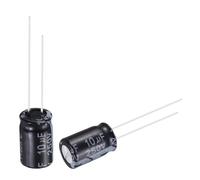 QUARKZMAN 50 Piezas Condensador Electrolítico De 10uF 250V 8x12mm Para TVs | Condensadores De Aluminio, Terminales Radiales, Monitor LCD VCD