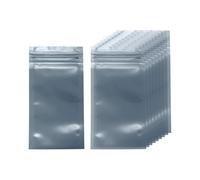 QUARKZMAN 50 Unidades De Bolsas Antiestáticas 2.4" x 4.7" De Doble Capa Bolsa Reutilizable De Protección ESD para GPU Disco Duro HDD SSD Luces LED Color Gris Oscuro Semitransparente