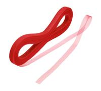 QUARKZMAN 50 Yardas Cinta de Crin de Caballo Rígida de 0.6" Ancho para Coser Poliéster para Novia Baile Vestidos Accesorios para Para Cabello Sombreros DIY de Velo DIY Rojo