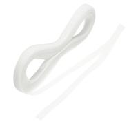 QUARKZMAN 50 Yardas de Cinta de Crin de Caballo Rígida de 0.6" Ancho para Coser Poliéster para Novia Baile Vestidos Accesorios para Vestidos Formales Accesorios Blanco Claro
