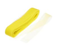 QUARKZMAN 50 Yardas de Cinta de Crin de Caballo Rígida de 1.6" de Ancho para Coser Poliéster Vestido de Novia Vestido de Baile Accesorios Formales Amarillo