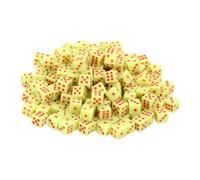 QUARKZMAN 500 Piezas De Dados Mini, 5mm/0.2" Dados Pequeños De Seis Caras De Acrílico con Puntos para Juegos De Mesa Y Actividades De Fiesta, Verde/Rojo