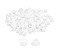 QUARKZMAN 500 Piezas Tapones para Agujeros de Tornillo 8mm (5/16") de Diámetro Tapones Redondos de Botón de Plástico Con Cierre A Presión Tapas Tipo Flush para Muebles Armario Blanco