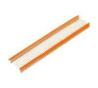 QUARKZMAN 5000 Piezas De Grapas Estándar Para Pistola De Etiquetado De 15mm Púas De Etiquetado Alfileres Etiqueta De Plástico Accesorios Para Prendas Bolsa Tela Naranja