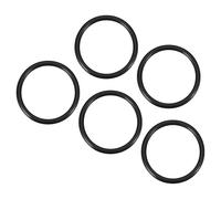 QUARKZMAN 50mm x 40mm x 5mm Nitrilo Goma Juntas Tóricas x 5uds Redondo Junta Arandela para Grifo Plomería Reparación Sellado Conexión [Negro]