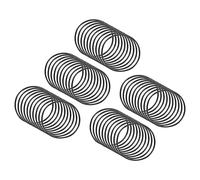 QUARKZMAN 50mm x 46mm x 2mm Nitrilo Goma Juntas Tóricas x 50uds Redondo Junta Arandela para Grifo Plomería Reparación Sellado Conexión [Negro]