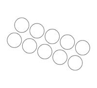 QUARKZMAN 50mm x 48mm x 1mm Nitrilo Goma Juntas Tóricas x 10uds Redondo Junta Arandela para Grifo Plomería Reparación Sellado Conexión [Negro]
