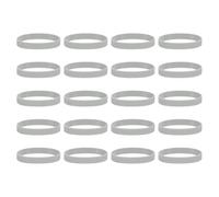 QUARKZMAN 50Pcs Bandas De Goma De Silicona Antideslizantes 4 Inch Bandas Elásticas Planas Para Libros Trampas Arte Papel De Regalo Cordones Envolturas Gris