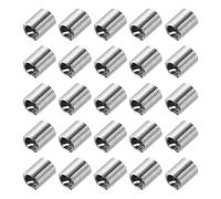 QUARKZMAN 50pcs Insertos de rosca helicoidal M5 x 0.8 2D(10mm) Métrica Acero inoxidable 304 Tipo helicoidal Kit de reparación de rosca enrollada Manguito roscado