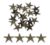 QUARKZMAN 50Pcs Tachuelas Estrella, 20mm Tachuelas Punk De 5 Garras Tachuelas Con Cabeza De Clavo Para Manualidades DIY Ropa Artesanía En Cuero Bolsos Zapatos, Color Bronce