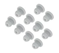 QUARKZMAN 50pcs Tapones de Silicona, Tapa para Ocultar Agujero de 5mm, Cubierta Impermeable de Bloqueo Sellado Suave Panel Redondo para Mubles Tubos Botella Cocina Baño Laboratorio, Gris