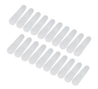 QUARKZMAN 50uds Antideslizante Colgador Agarres Silicona Adhesivo Ropa Colgador Tiras para Madera Plástico Perchas, Transparente (2.09" x 0.63")
