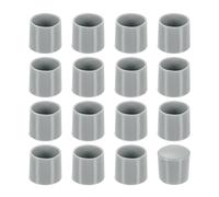 QUARKZMAN 56Pcs Protector Patas Sillas Redondas, 12mm Tapones de PVC para Patas de Silla Antirrayaduras y Antirruido, Protegen el Suelo, Gris