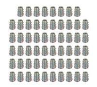 QUARKZMAN 58 Piezas De Insertos Roscados Para Madera, Insertos Roscados De Aleación De Zinc M4 Tuercas Hexagonales Empotrables Tornillo De 10 Mm De Longitud Para Muebles, Mesas Y Sillas