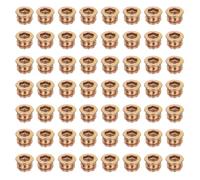 QUARKZMAN 58 Piezas De Tuercas De Inserto Roscado M8x10mm Para Madera - Tornillos De Acero Al Carbono Para Muebles Con Tuercas Y Pernos De Fijación