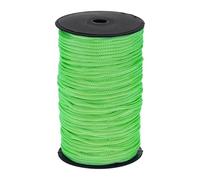 QUARKZMAN 5mm Cuerda de Polipropileno Trenzada, 100M Cuerda Persiana Enrollable, Cordón Exterior para Tendedero, Camping, Senderismo y Actividades al Aire Libre, Verde Claro