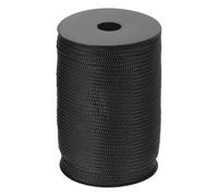 QUARKZMAN 5mm x 100m Cuerda de Polipropileno, Cordón Trenzado Cuerda Trenzada Escalada Hueca Hilo para Tendedero Exterior Camping Senderismo Sujeciones Bricolaje, Negro