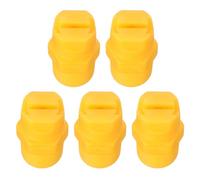 QUARKZMAN 5Pcs Boquilla De Pulverización En Abanico Plano, 65 Grados 1.8mm Diámetro De Orificio 1/4 Pulgada Roscas Macho Pulverizador De Plástico En Forma De Abanico Boquilla Amarilla