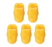 QUARKZMAN 5Pcs Boquilla De Spray Abanico Plano 110 Grados Diámetro De Orificio 1.1mm Rosca Macho 1/4 Pulgada Boquilla Plástica Abanico Amarilla Para Equipo Agrícola Industrial Riego
