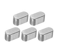 QUARKZMAN 5Pcs Chaveta Plana Con Extremos Redondeados 5 X 5 X 10mm De Acero Al Carbono Para Eje Paralelo Chavetero Para Conexión De Fijación Tipo Eje