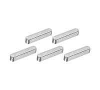 QUARKZMAN 5Pcs Chaveta Plana De Extremos Redondeados 4 x 4 x 20mm Chavetero