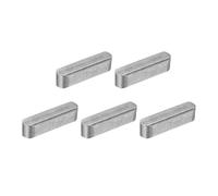 QUARKZMAN 5Pcs Chaveta Plana De Extremos Redondeados 5 X 5 X 20mm Acero Al Carbono Para Eje Paralelo Chavetero Para Conexión De Fijación Tipo Eje