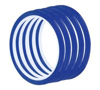 QUARKZMAN 5pcs Cinta Gráfica De 3mm x 33 Metros Para Pizarrón Cinta De Marcación De Cuadrícula Línea De Gráfico Pinstripe, Azul