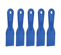 QUARKZMAN 5Pcs Espátula Raspador 2" Ancho Espátula De Plástico Flexible Herramienta Raspador De Pintura Para Cintar Yeso Extender Pintura Rascar Pared Azul
