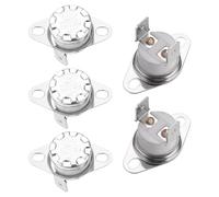 QUARKZMAN 5pcs KSD301 Termostato, 145°C/293°F 10A Normal Cerrado N.C Ajuste Interruptor de Temperatura de Disco de Presión de Cerámico para Microondas Horno Cafetera Calefacción