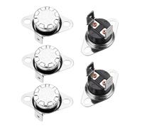 QUARKZMAN 5pcs KSD301 Termostato, 90°C/194°F 10A N.C Ajuste Interruptor de Temperatura de Disco de Presión de Baquelita para Microondas Horno Cafetera Calefacción Registro