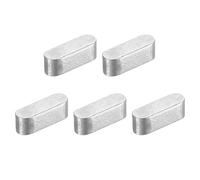 QUARKZMAN 5Pcs Llave de pluma de extremo redondo, 4x4x12mm Acero inoxidable Profesional Llave de eje paralelo para la industria mecánica