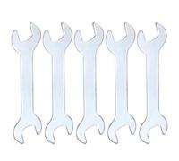 QUARKZMAN 5pcs Llave Doble Boca Fina 13mm x 14mm Métrica Super Fina Llave Plana Pequeña Galvanizada Llave De Boca Abierta Para Reparación Automotriz Montaje De Muebles