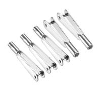 QUARKZMAN 5Pcs Metal Clevis Quick Link M2 Thread Steel Clevis Self Locking Clip Fixing Wing for RC Airplane Car Helicopter Model Replacements, 2mm x 25mm