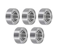 QUARKZMAN 5pcs MR84ZZ Rodamientos de Bolas de Ranura Profunda en Miniatura 4x8x3mm con Doble Blindaje para Motores Eléctricos, Electrodomésticos, Maquinaria de Jardín, P5 (ABEC 5)