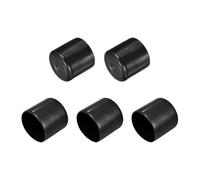 QUARKZMAN 5pcs Protectores de Rosca de Tornillo, 44mm Goma Tapas para Extremos Cubierta de Tapón Redondo de Vinilo para Proteger Roscas Tornillos Tubo Perno, Negro