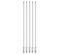 QUARKZMAN 5pcs Punta Bola Hexagonal Destornillador H3 (3mm) Cabeza 1/4" Vástago Hexagonal 200mm (8") Largo Acero S2 Magnético Métrico barrena Taladro Llave Casquillo Herramienta