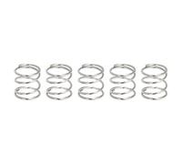 QUARKZMAN 5Pcs Resortes Compresión, 0.4mm Diámetro del Alambre x 5mm OD x 5mm Longitud 304 Muelles de Extensión de Acero Inoxidable para Bolígrafos, Talleres y Reparaciones Domésticas