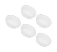 QUARKZMAN 5pcs Tapones con Cierre de Presión, Tapón de Silicona Tapa de Orificio de Sellado Transparente para Botella Bañera Grifo Drenaje del Piso Ranura Ancho 2.5mm para Agujeros de 26mm