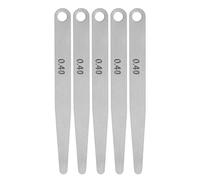 QUARKZMAN 5uds Galga Grosores 0,4mm Grosor Calibre 65MN Acero Métrica Brecha Herramienta Medición, Hoja Única