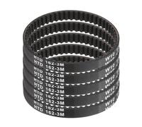 QUARKZMAN 5uds HTD-3M Caucho Distribución Correa 54 Dientes, 162mm Paso Longitud x 6mm Ancho x 2,4mm Alto, Cerrado Bucle Polea Distribución Correa