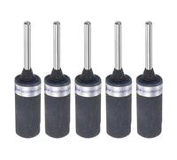 QUARKZMAN 5Uds Rollos de Papel de Lija Abrasivo de Grano 400 Mangas de Tambor de Lijado con Vástago de 3 mm Cabezales de Rectificado Cilíndricos para Carpintería Pulido de Metal