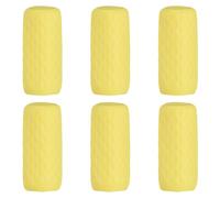 QUARKZMAN 6 Cubiertas De Botella De Silicona para Viaje Antifugas Fundas Elásticas Reutilizables para La Mayoría De Tamaños De Botellas De Artículos De Aseo Esenciales Amarillo