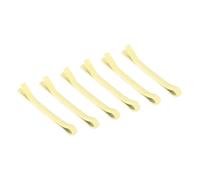 QUARKZMAN 6 Horquillas Pequeñas para Muñecas, 15mm/0.59in Horquillas Miniaturas De Metal Color Beige para Muñecas, Suministros para Manualidades Accesorios DIY Lazos