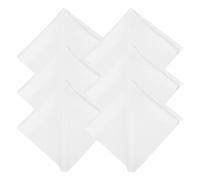 QUARKZMAN 6 Paños De Microfibra para Limpieza De Discos 12" x 12" Toallas Anti-estáticas Sin Pelusa para LP Vinilo Gafas Pantalla TV Laptop Blanco