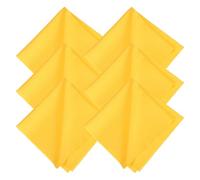 QUARKZMAN 6 Paños Limpieza De Microfibra para Discos 12" x 12" Toallas Anti-estáticas Sin Pelusa para Limpiar LP Vinilo Gafas Pantallas De TV Laptop Amarillo