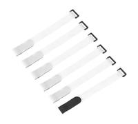 QUARKZMAN 6 Pcs Correas Reutilizables Para Sujetar Baterías 25mm x 300mm Nylon Multiuso Correa Ajustable Para Sujetar Baterías Con Gancho Y Bucle FPV RC Drone Bote Coche, Blanco