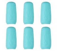 QUARKZMAN 6 Pcs Cubiertas De Botella De Silicona para Viaje Cubiertas para Artículos De Aseo A Prueba De Fugas Tapones De Botella Elásticos Fundas Reutilizables para Bolsa Azul